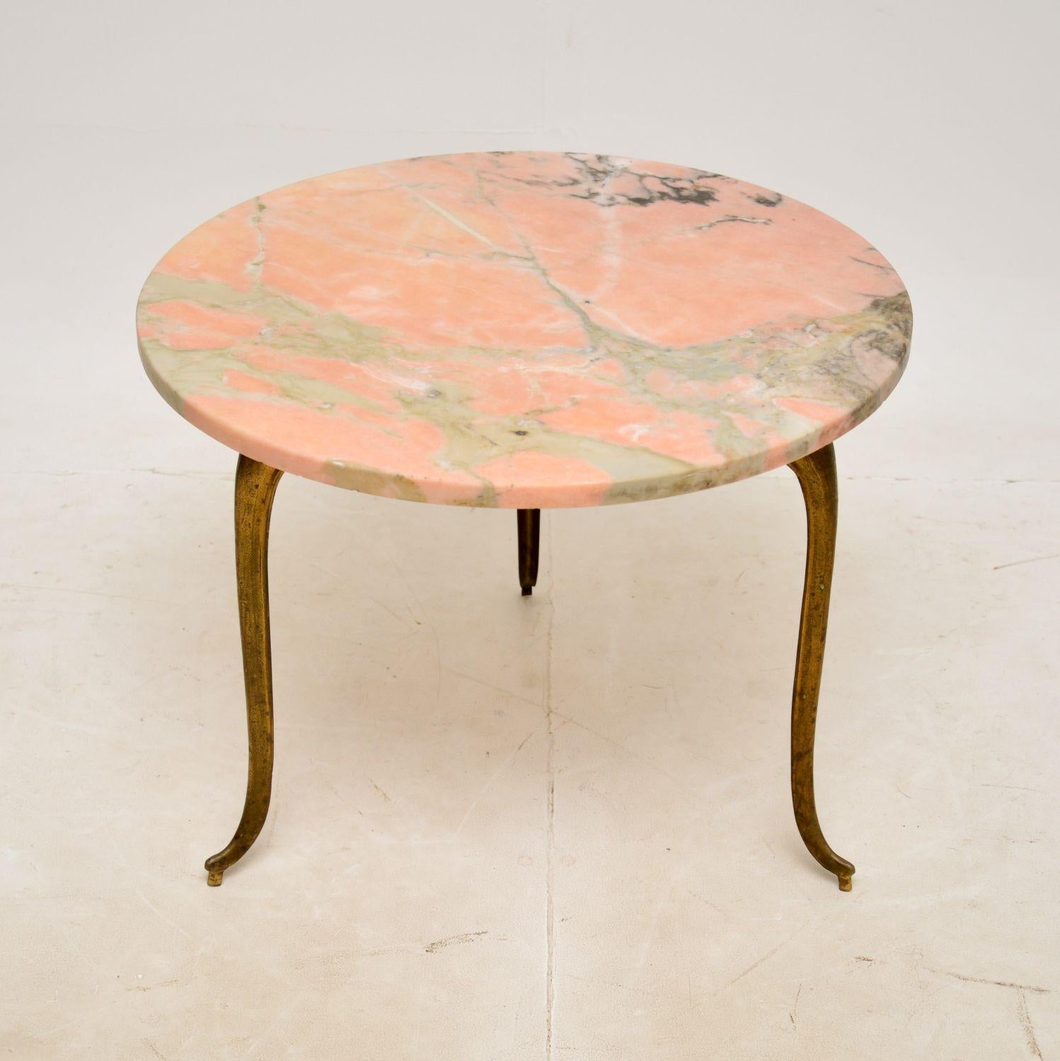Antique Marble Top Brass Side Table / Coffee Table at 1stDibs vintage