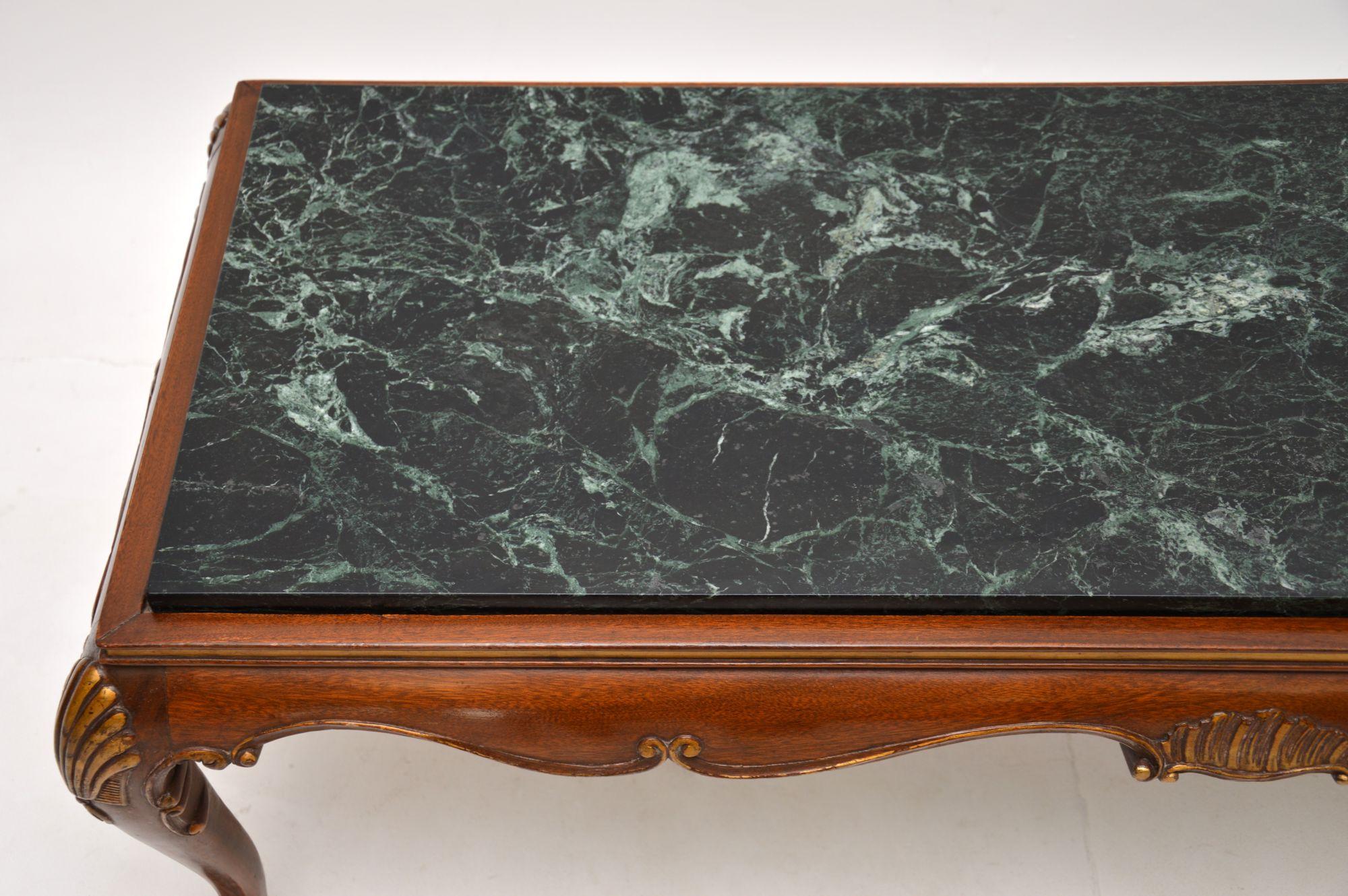 Antique Marble Top Coffee Table In Good Condition In London, GB