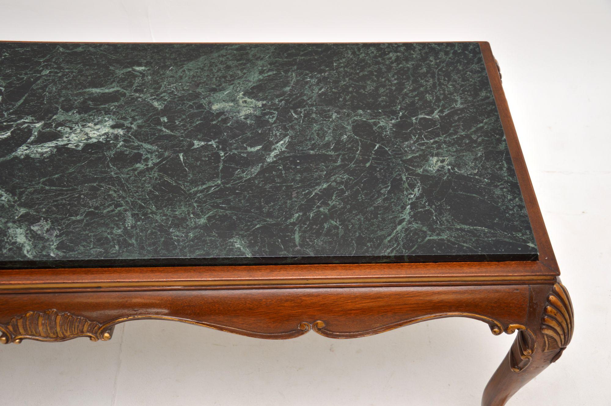 Early 20th Century Antique Marble Top Coffee Table