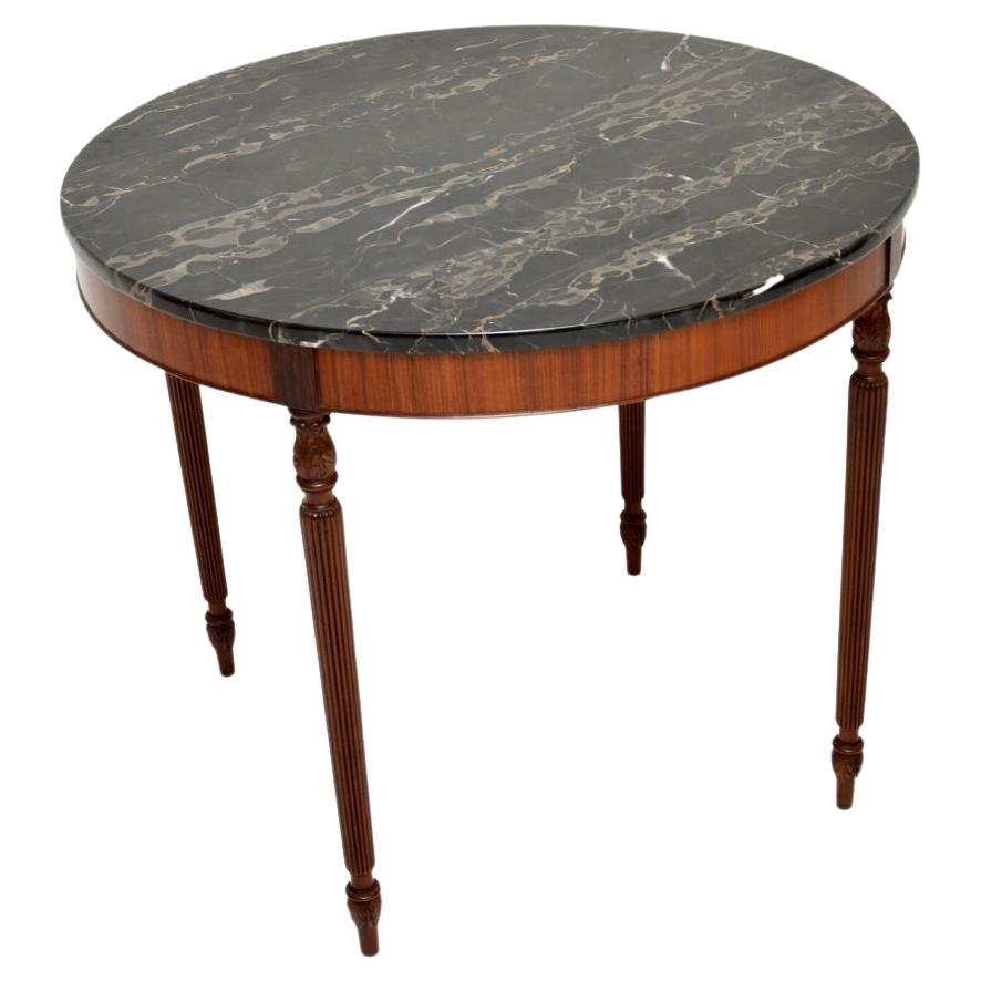 Antique Marble Top Dining Table For Sale