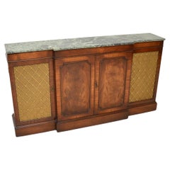 Vintage Marble Top Grill Front Sideboard