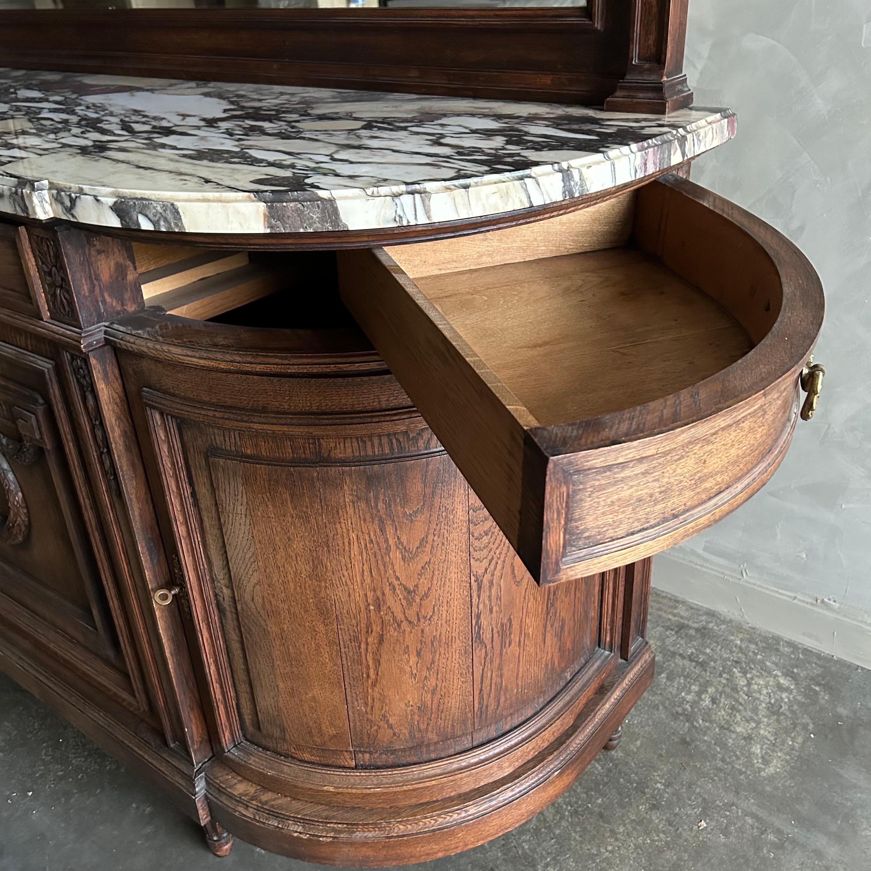 Antique marble top hunters cabinet For Sale 5