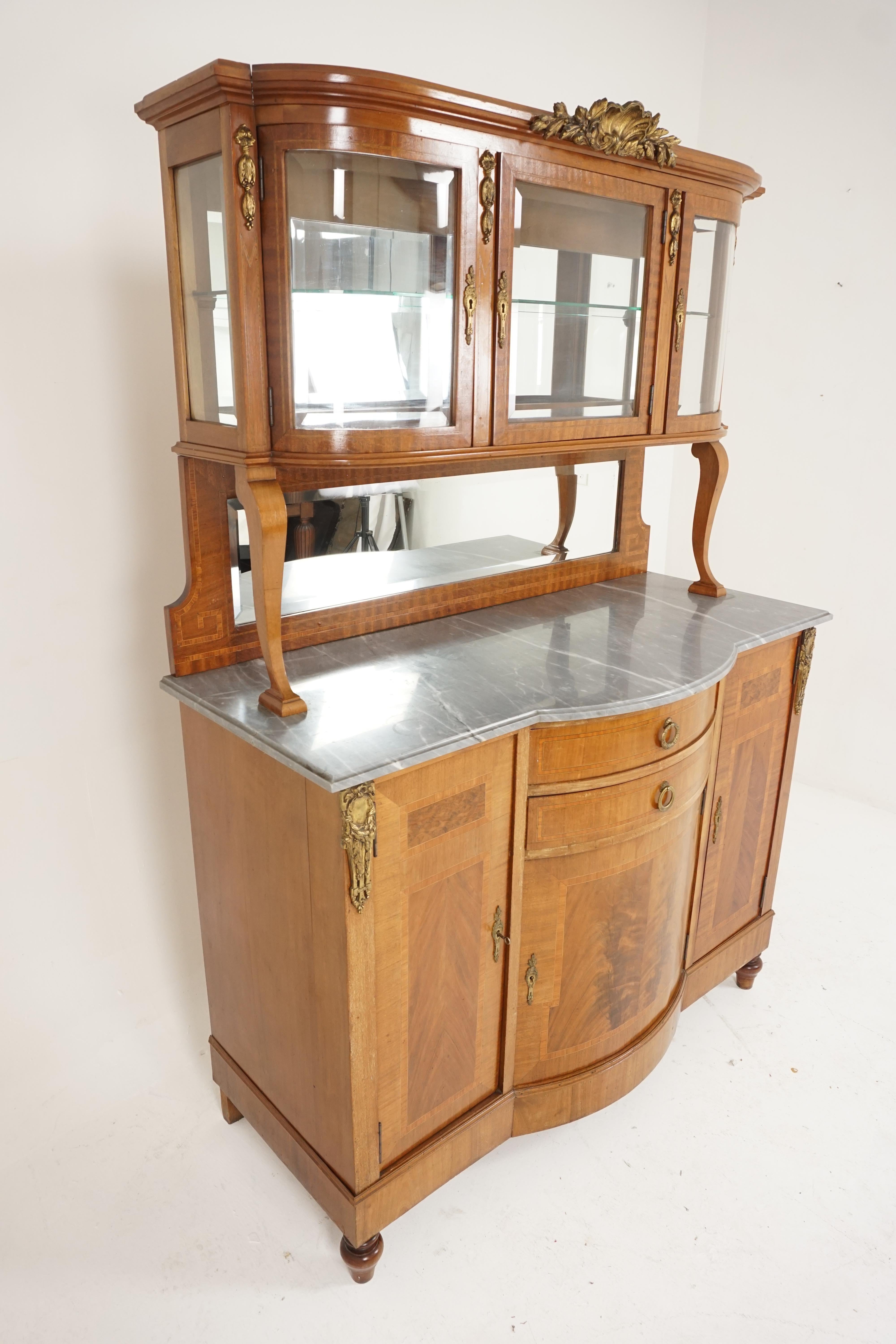 marble top hutch