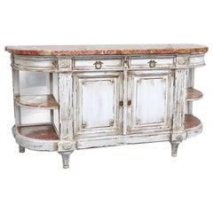 Antique Marble-Top Sideboard Attributed to Forest