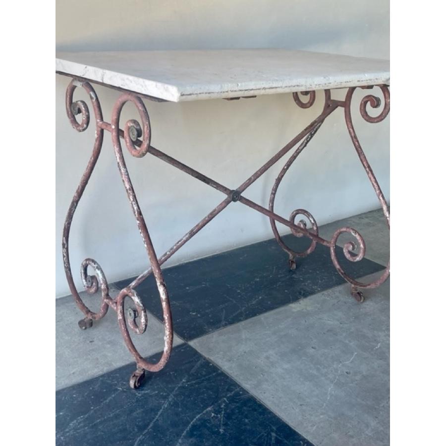 20th Century Antique Marble Top Table, FR-0226 For Sale
