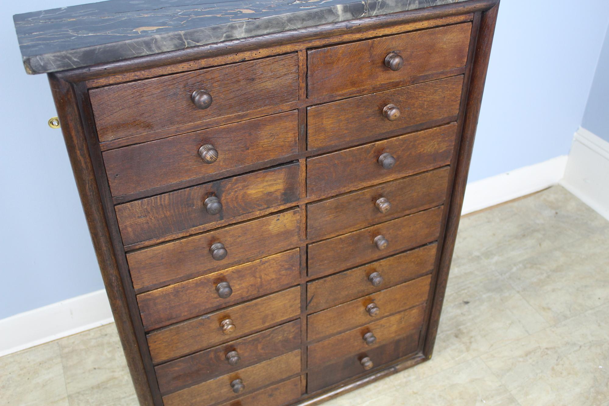 Antique Marble-Topped Chest of Drawers In Good Condition In Port Chester, NY
