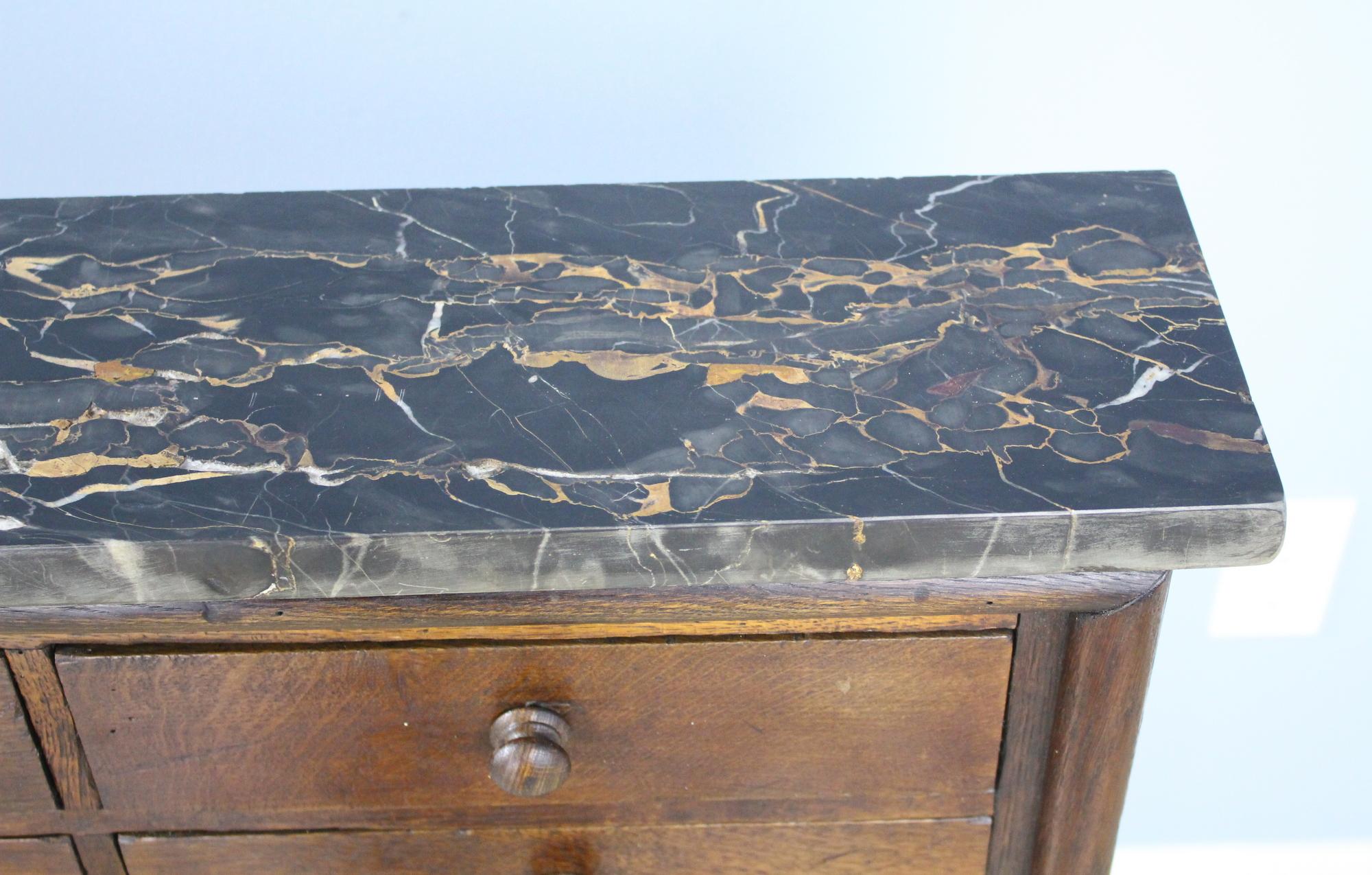 Antique Marble-Topped Chest of Drawers 1