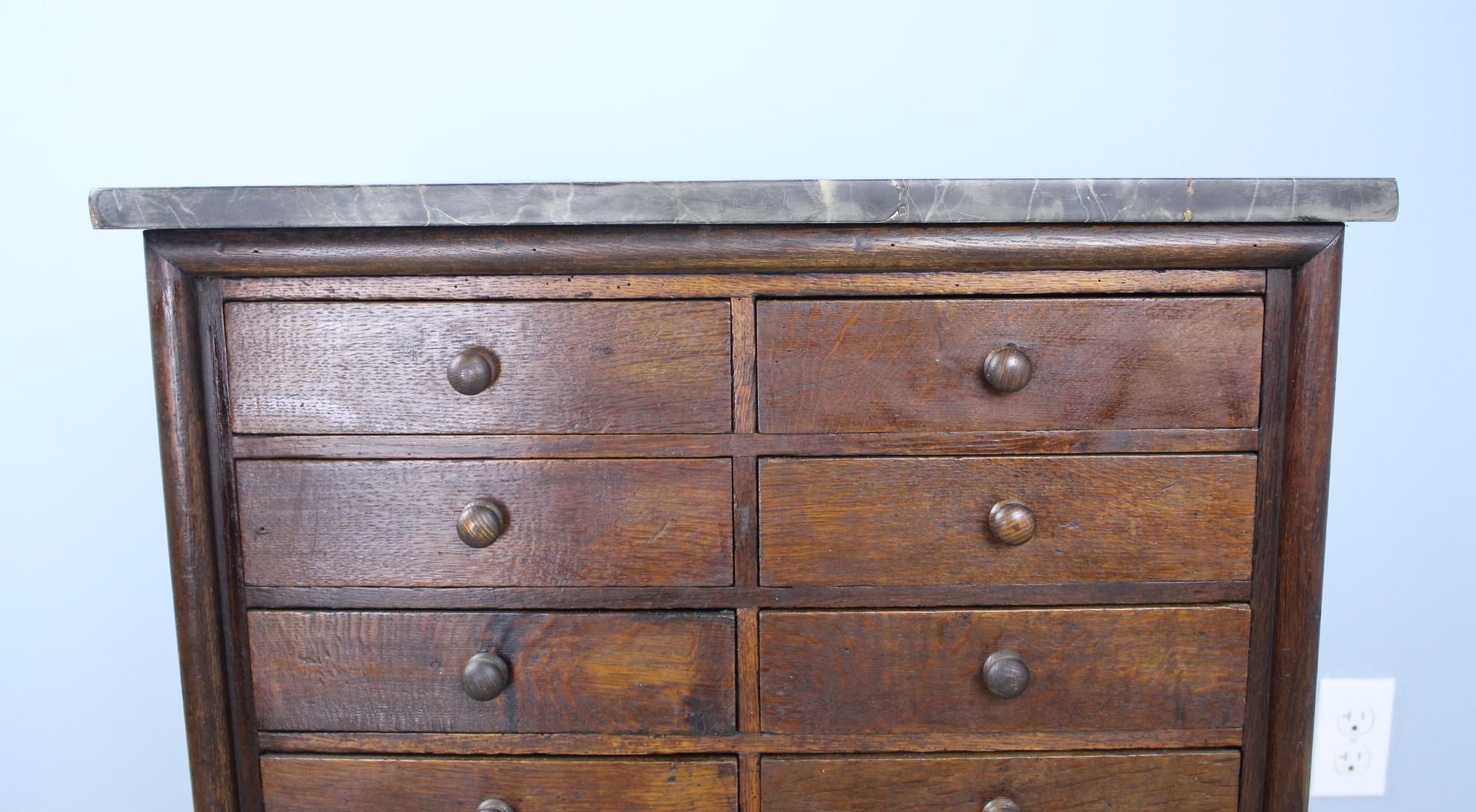 Antique Marble-Topped Chest of Drawers 4