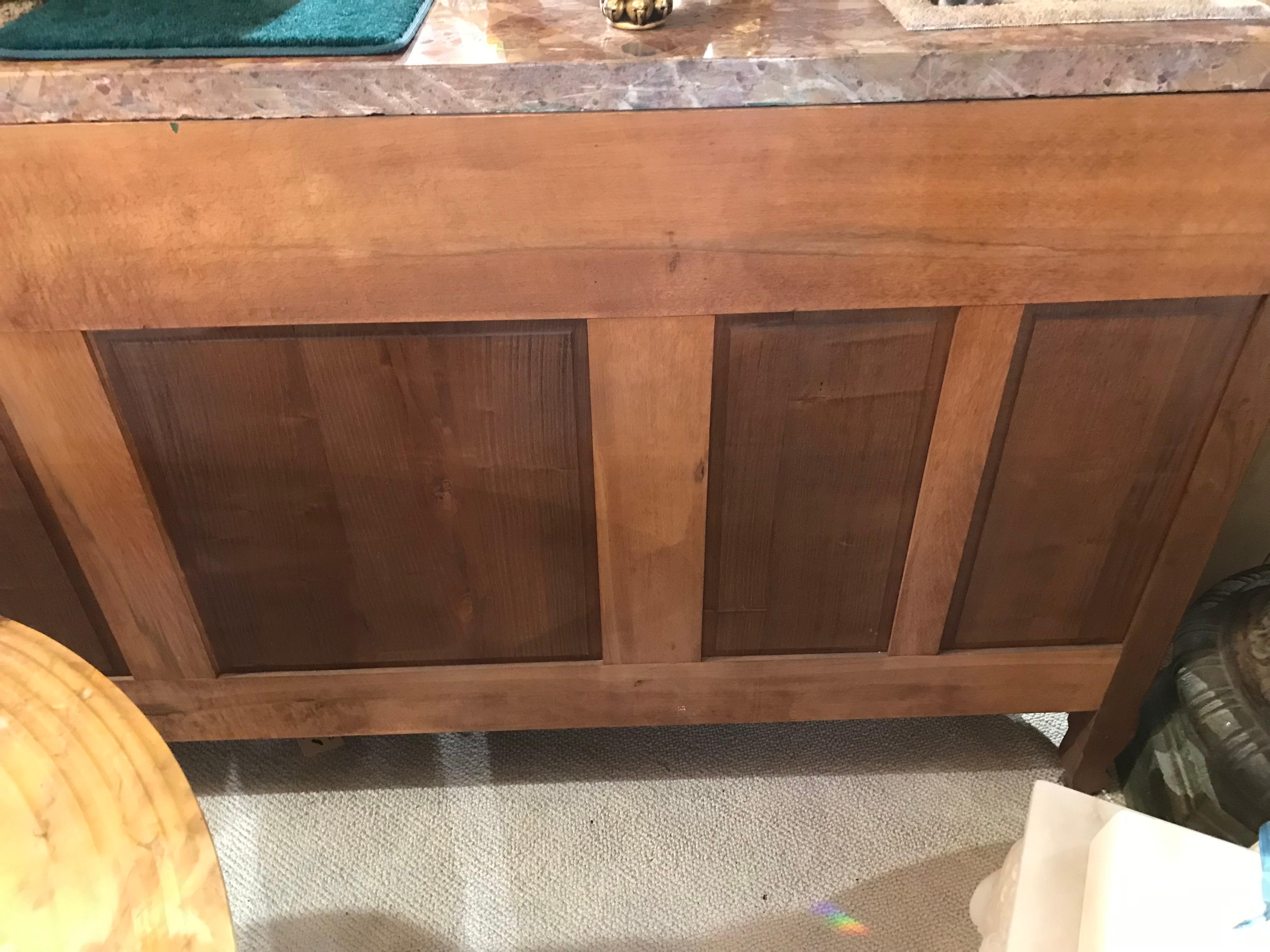 Antique Marble-Topped Sideboard For Sale 3