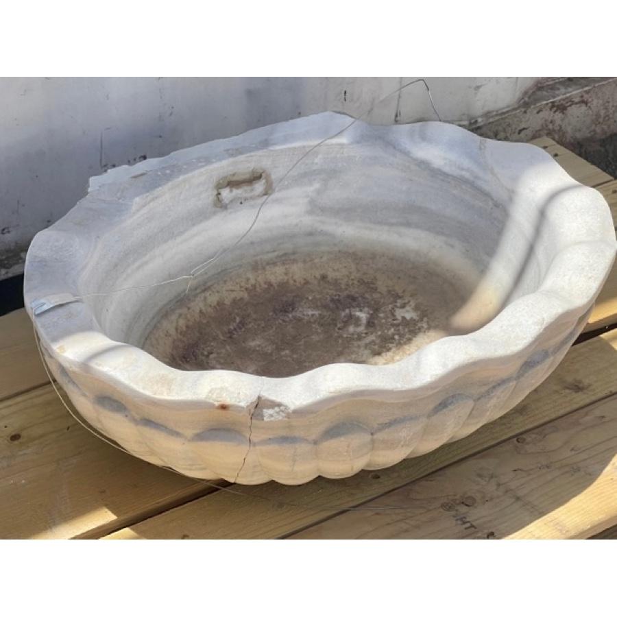 19th Century Antique Marble Vessel Sink - BA-0104 For Sale