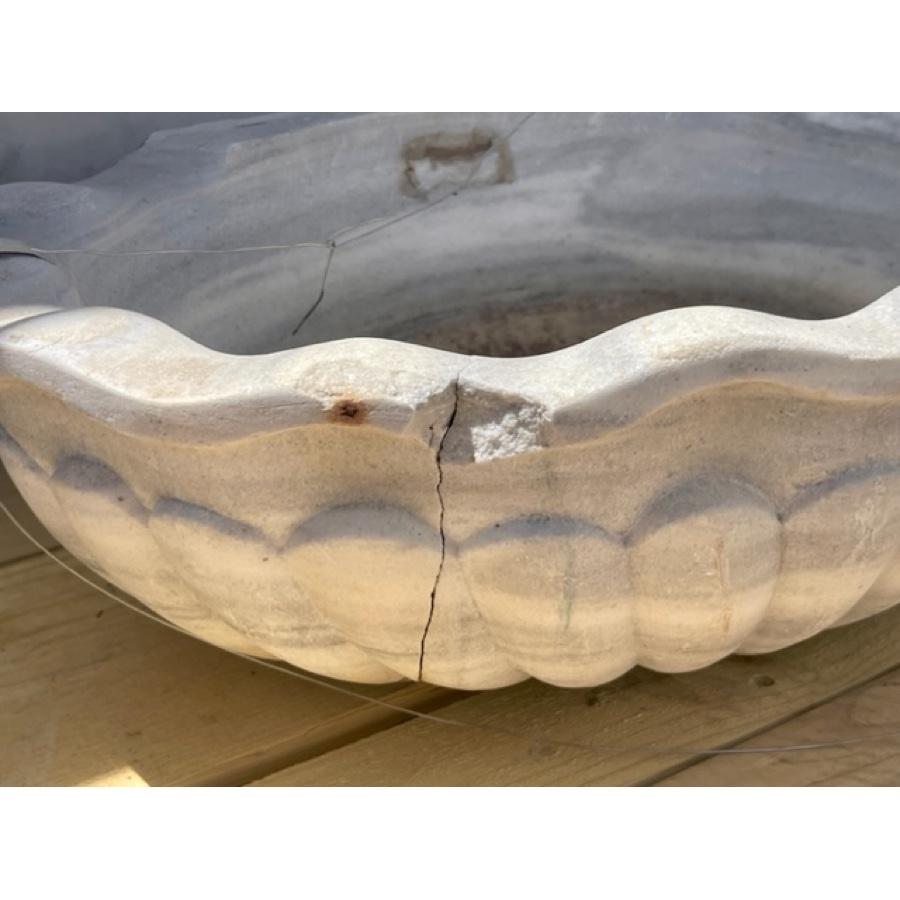 Antique Marble Vessel Sink - BA-0104 For Sale 1
