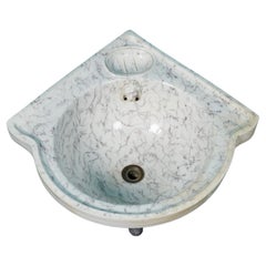 Antique Marbleised Corner Sink