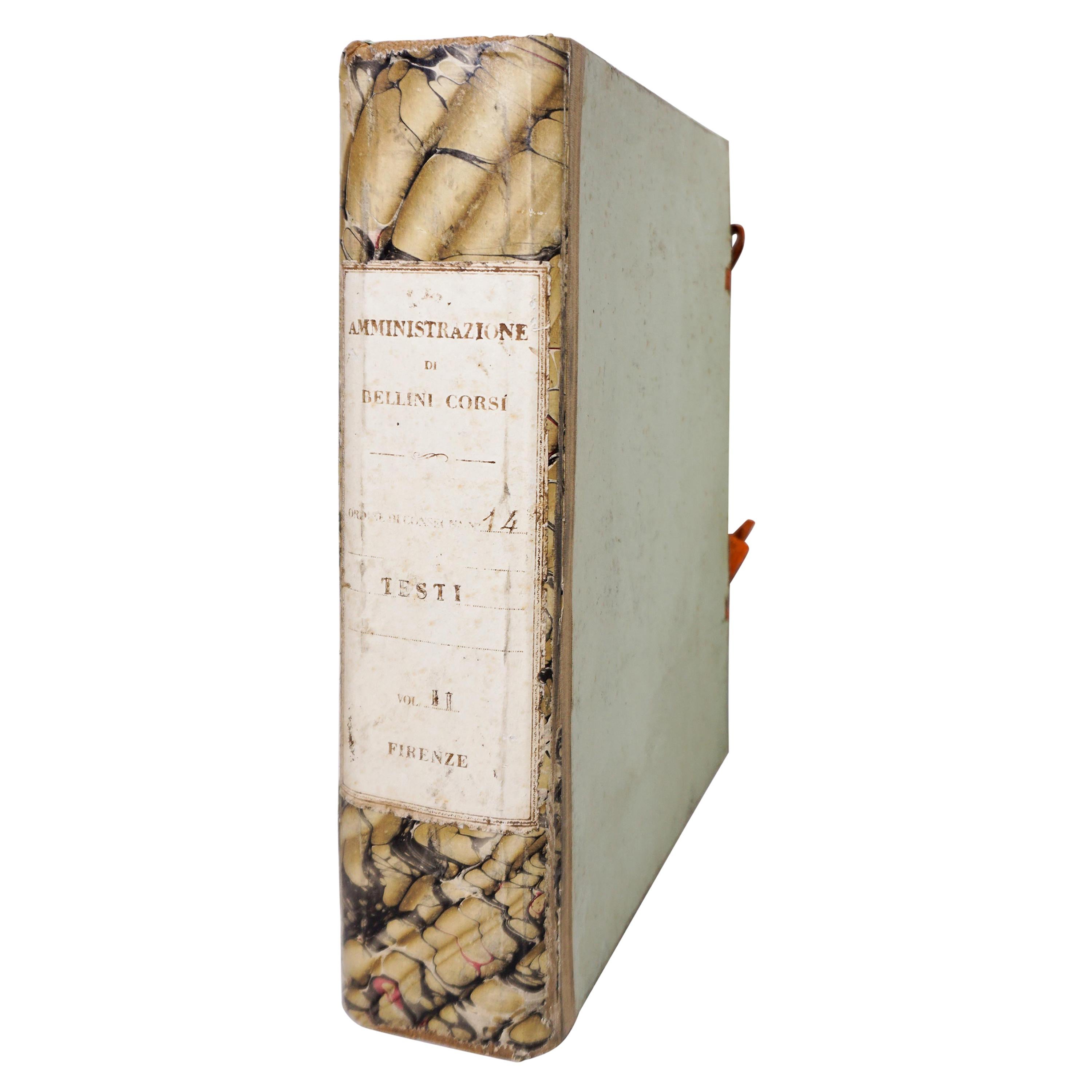 Antique Marbleized Paper Binder Box For Sale