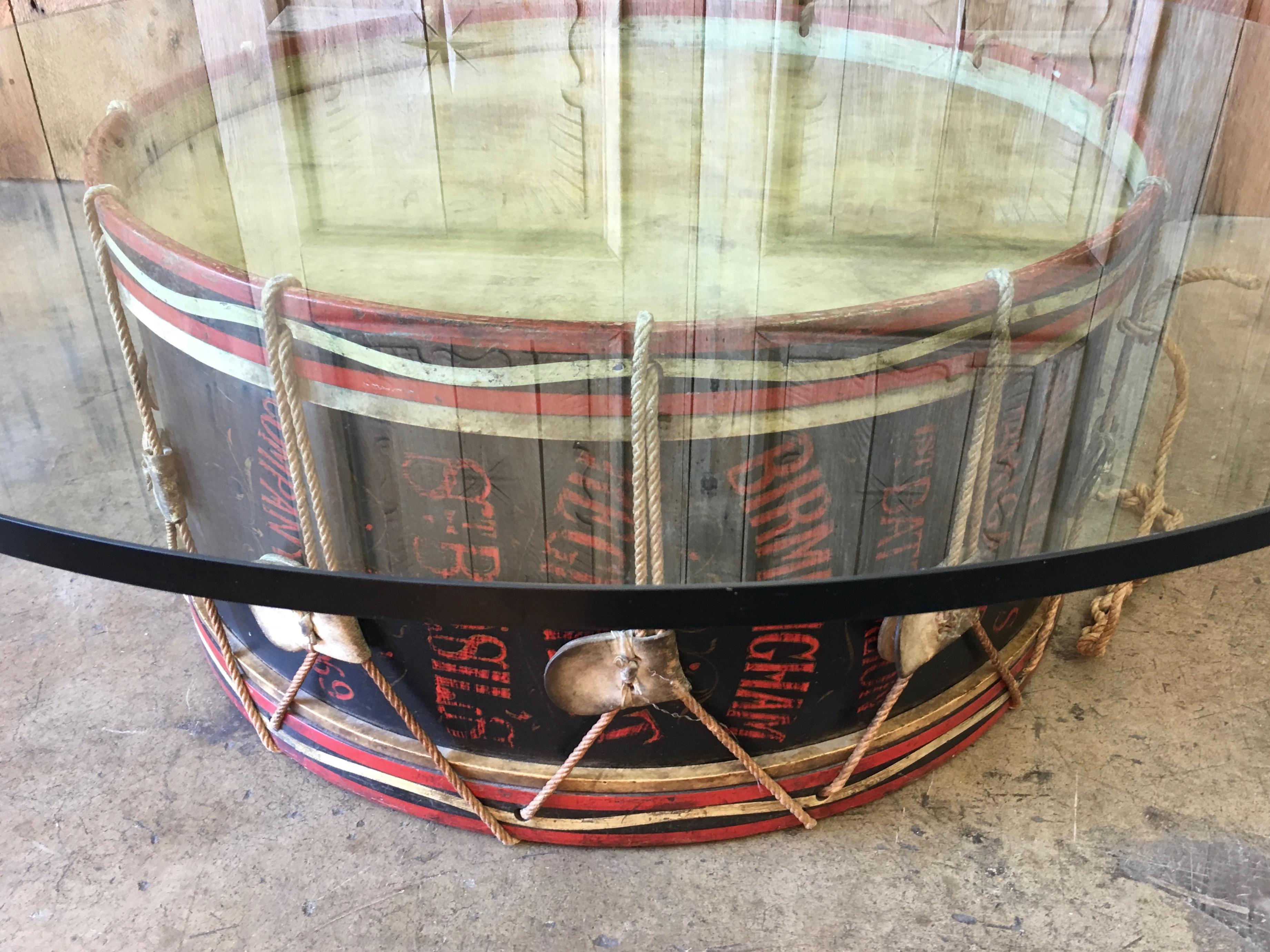 Antique Marching Band Drum from the Church Lad's Brigade 1