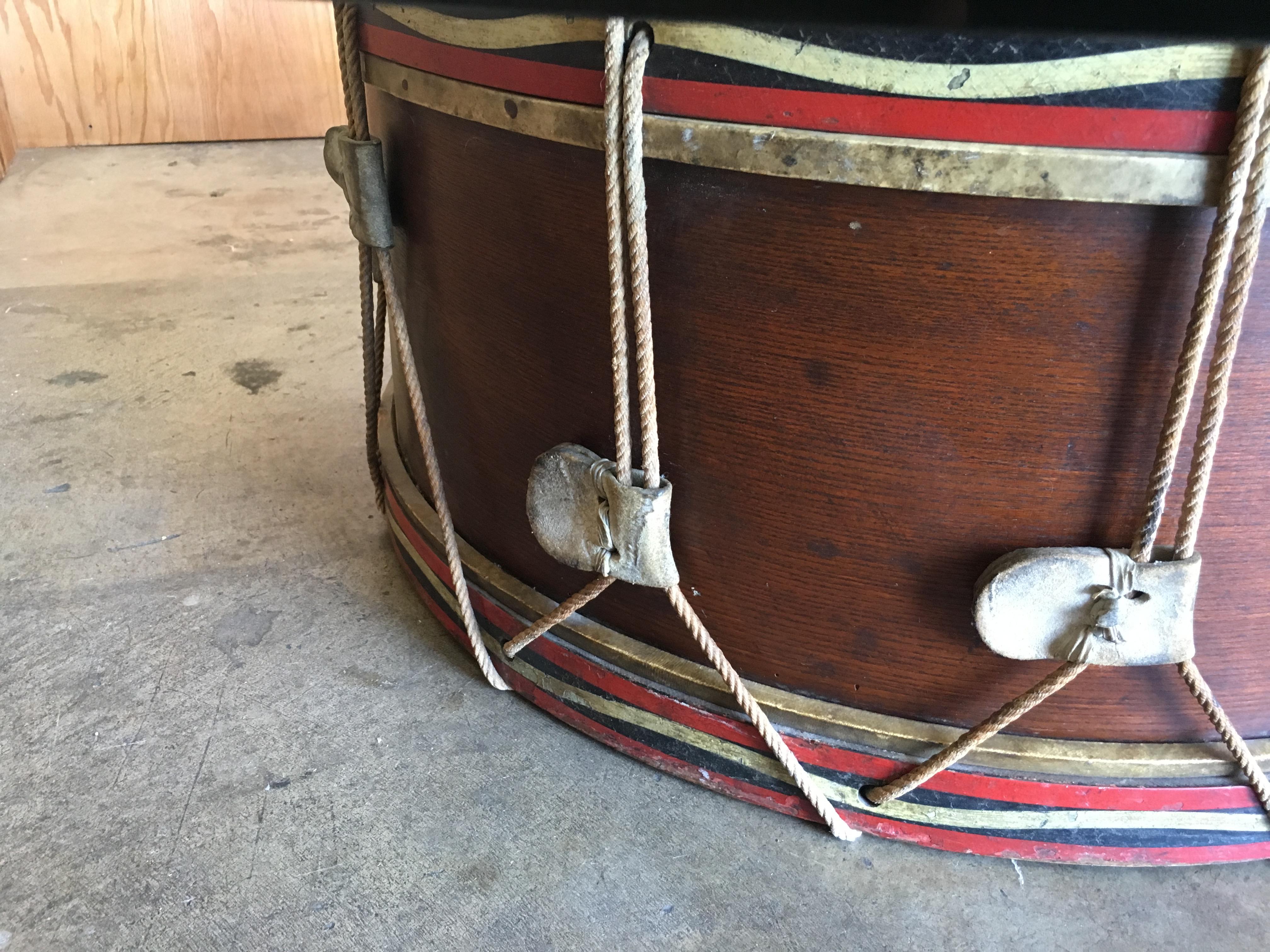 Antique Marching Band Drum from the Church Lad's Brigade 4