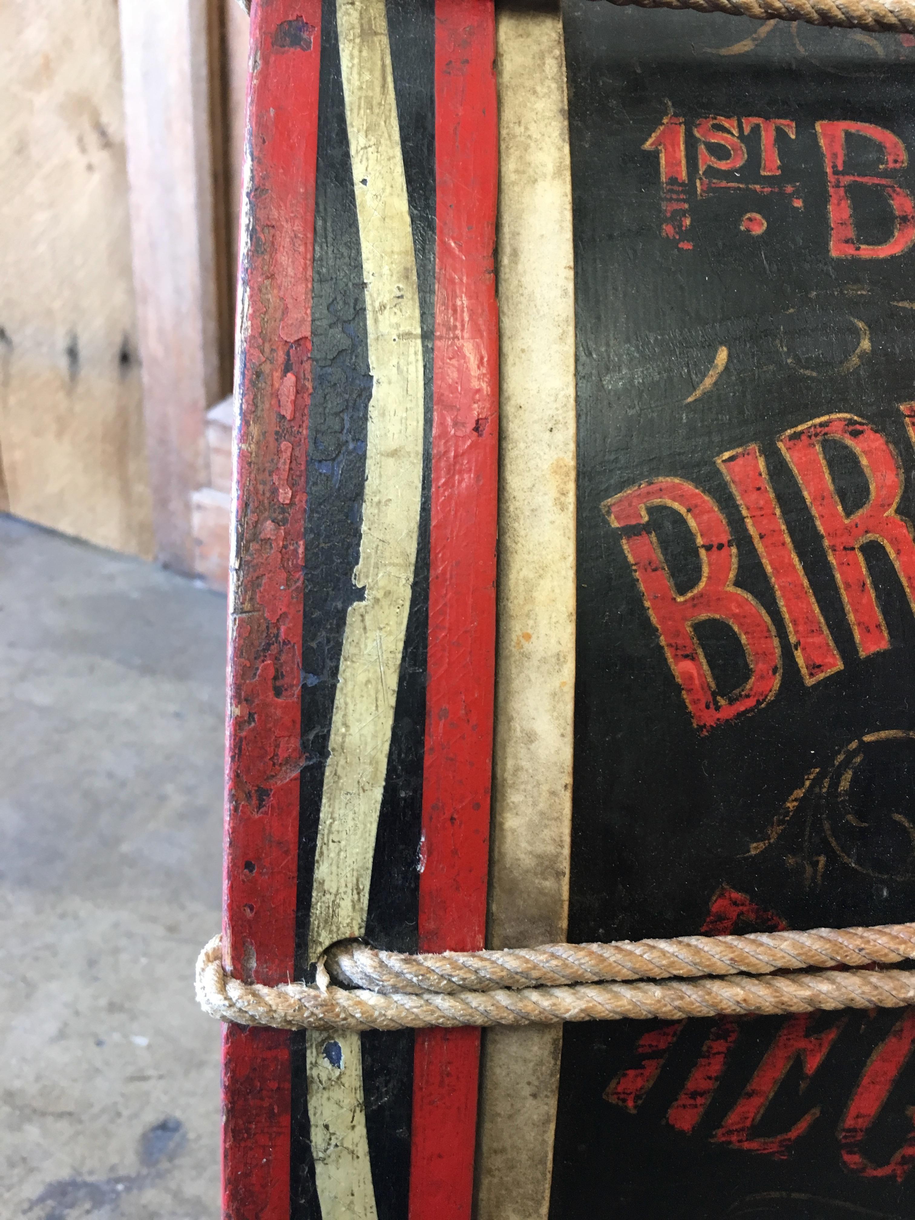 antique bass drum
