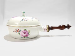 Antique Marcolini Period Meissen Porcelain Floral Bordeleau or Chamber Pot