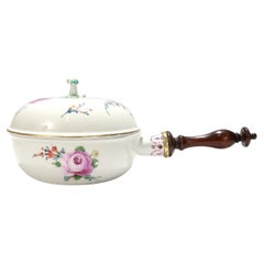 Antique Marcolini Period Meissen Porcelain Floral Bordeleau or Chamber Pot