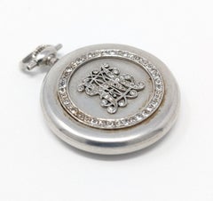 Marcus & Co Montre de poche vintage à remontoir avec monogramme