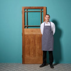 Antique Margin Glazed Teak Interior Door