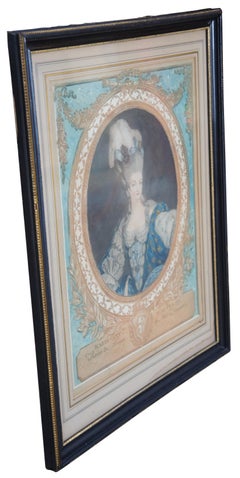 Antique Marie Antoinette d'Autriche Queen of France et de Navarre Engraving