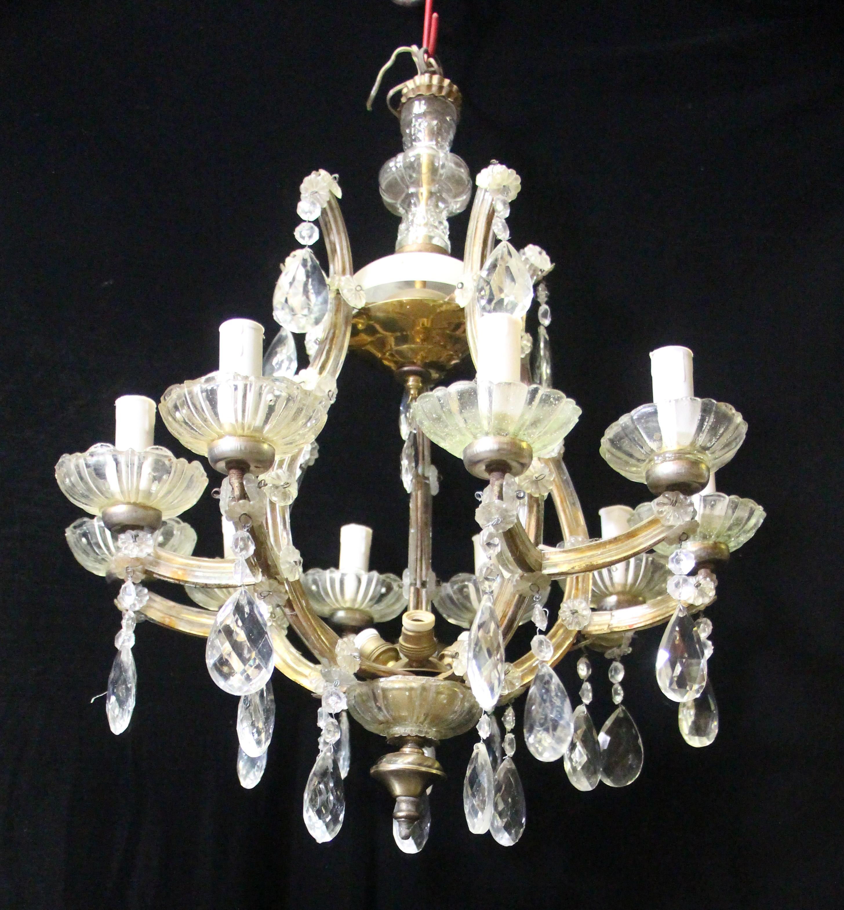 small crystal chandelier