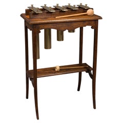 Antique Marimbaphone, Brass, Oak, Glockenspiel, Musical Instrument, Edwardian