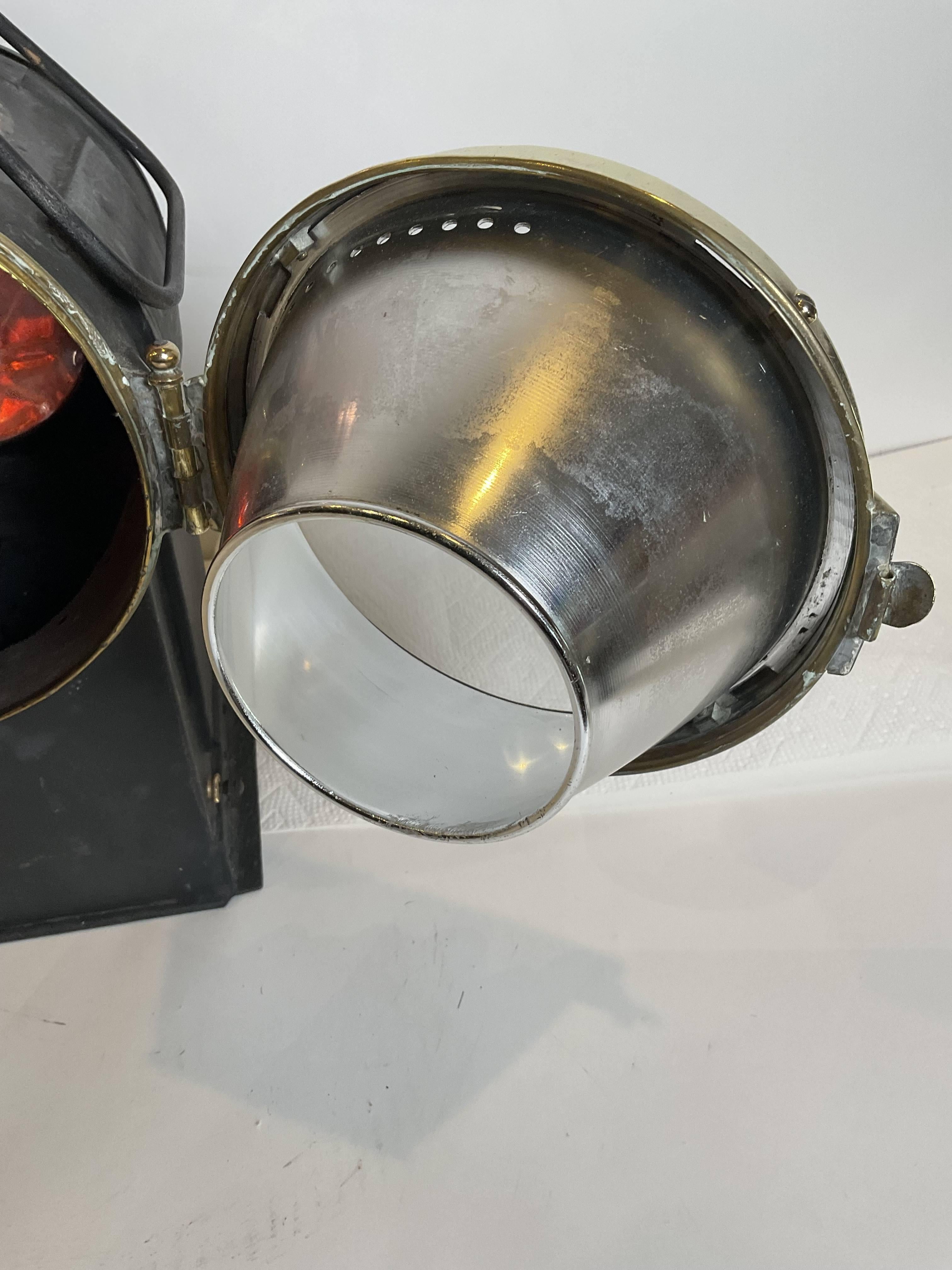 European Antique Marine Signal Lantern by Charles Picard For Sale