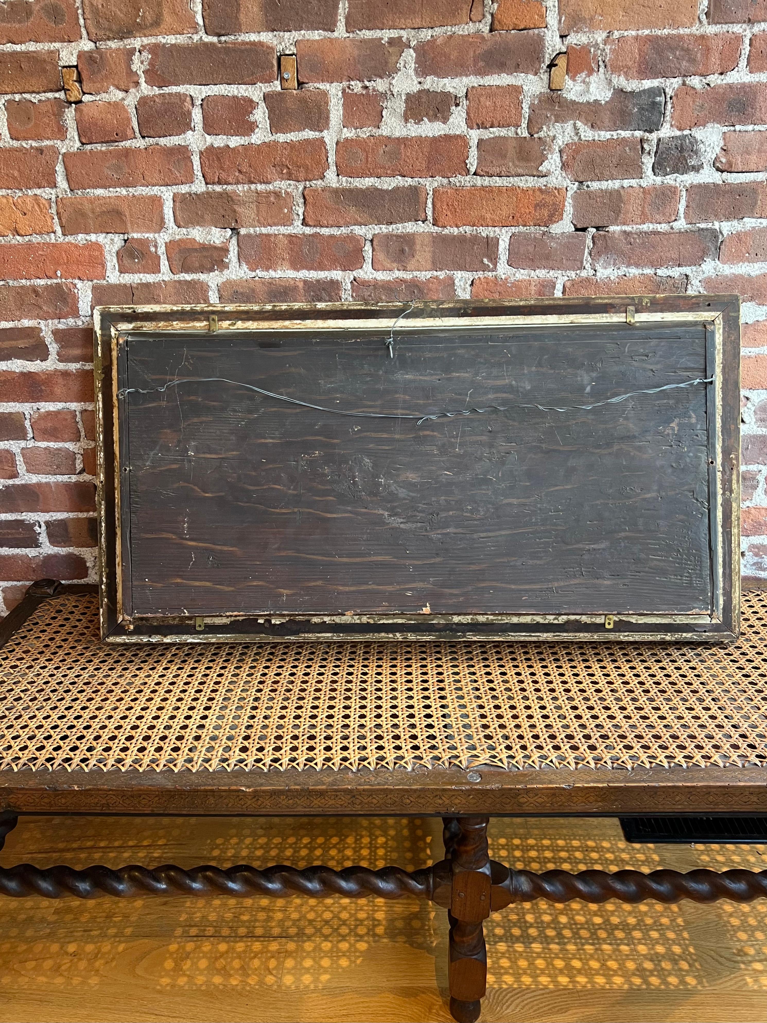 Metallo Antique Maritime Diorama of a Four-Masted Clipper Ship  c. 1880–1910 in vendita