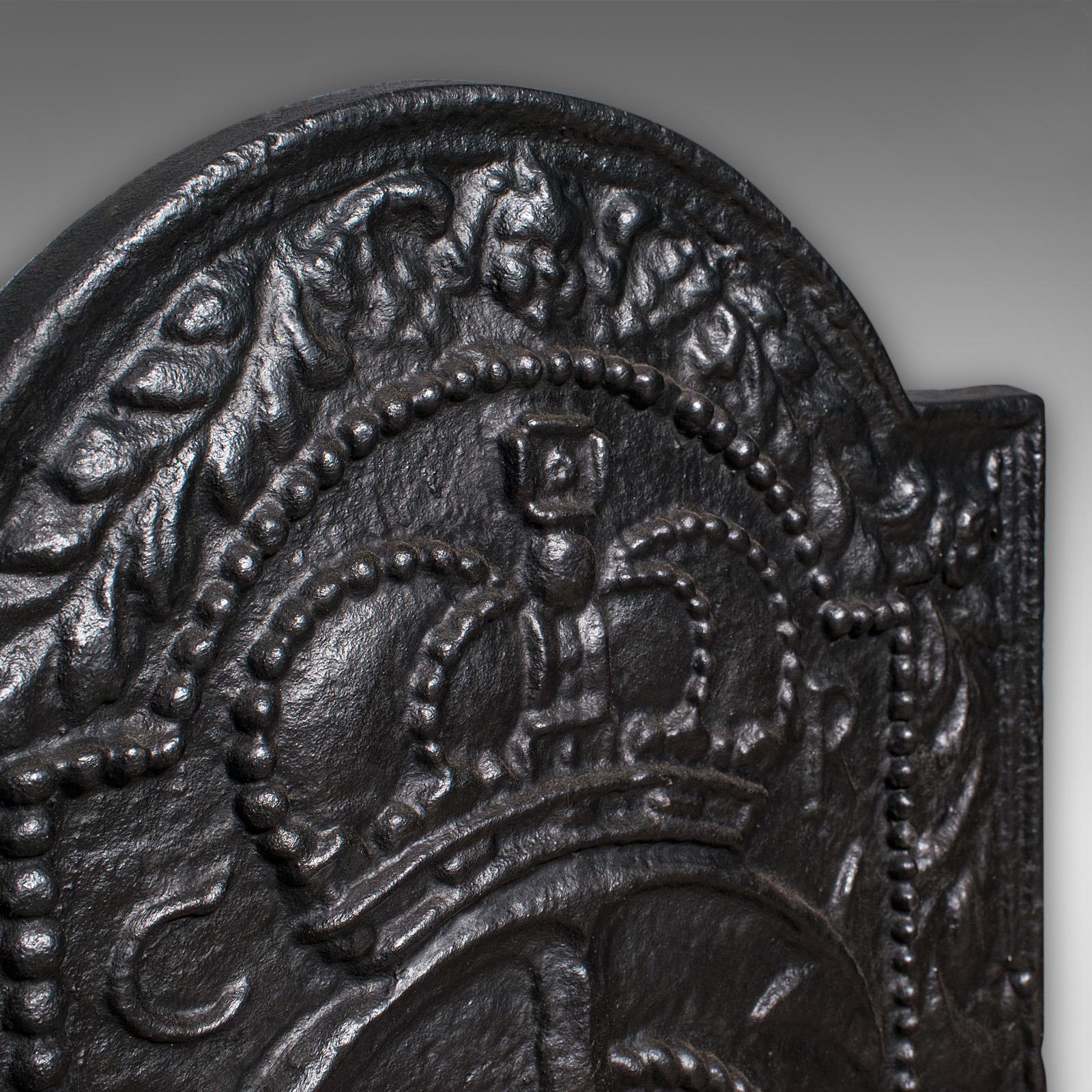 Antico retro fuoco marittimo, inglese, Riflettore per caminetto in ghisa, vittoriano in vendita 1