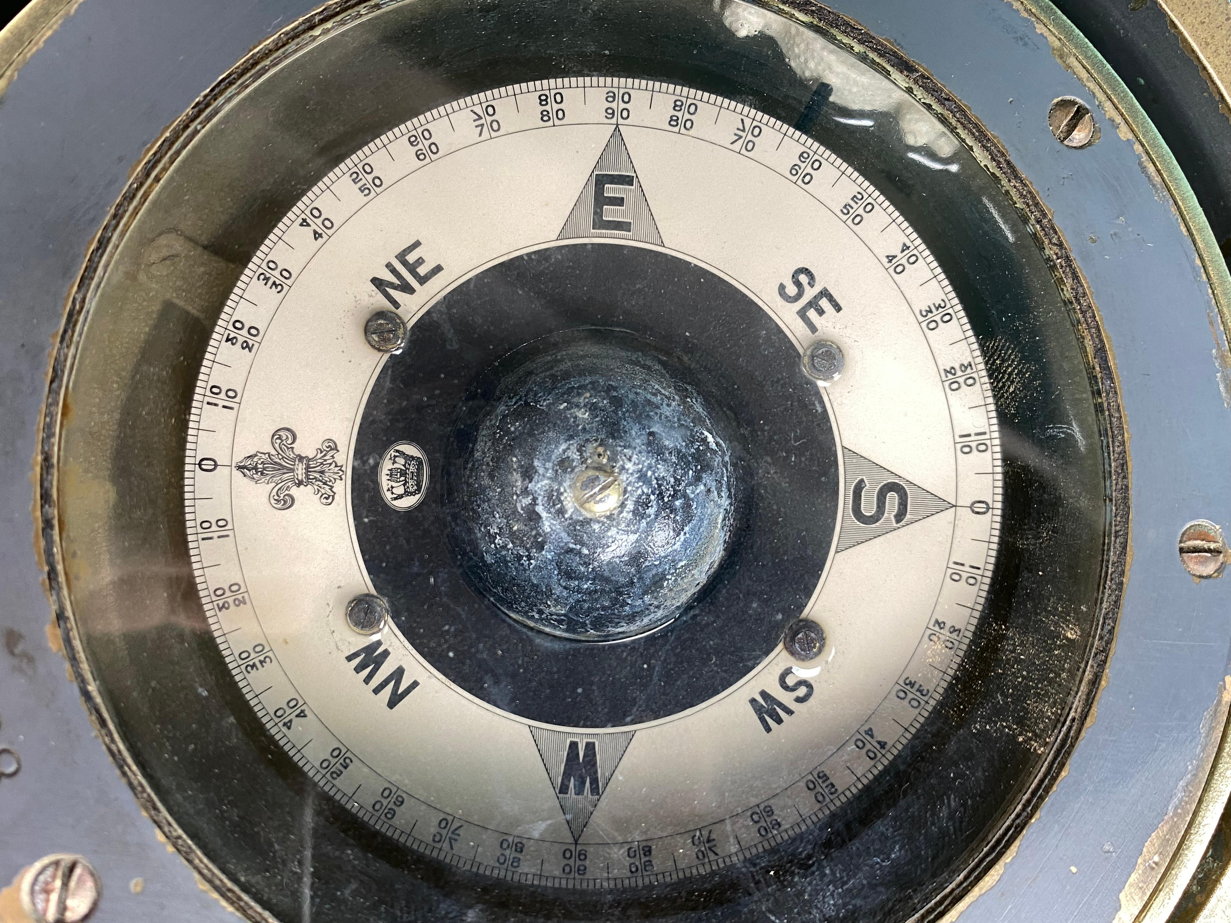 Européen Ancienne boussole marine en vente