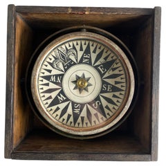 Ancienne boussole marine de Francis Barker & Son