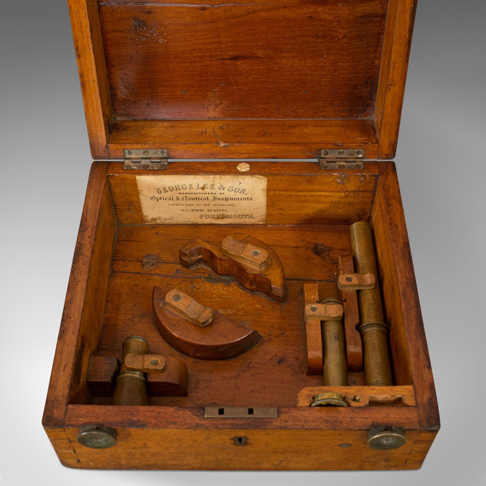 Maritime Sextant, Brass, Admiralty, Naval, Instrument, Victorian, circa 1900 5