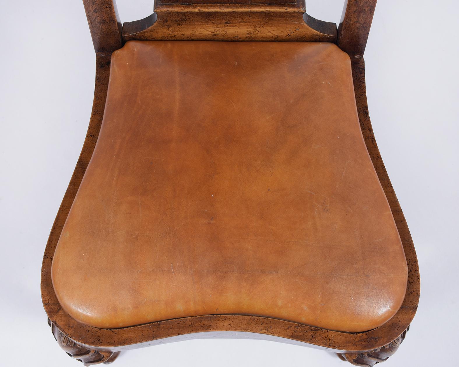 Dutch Colonial Antique Marquetry Chair