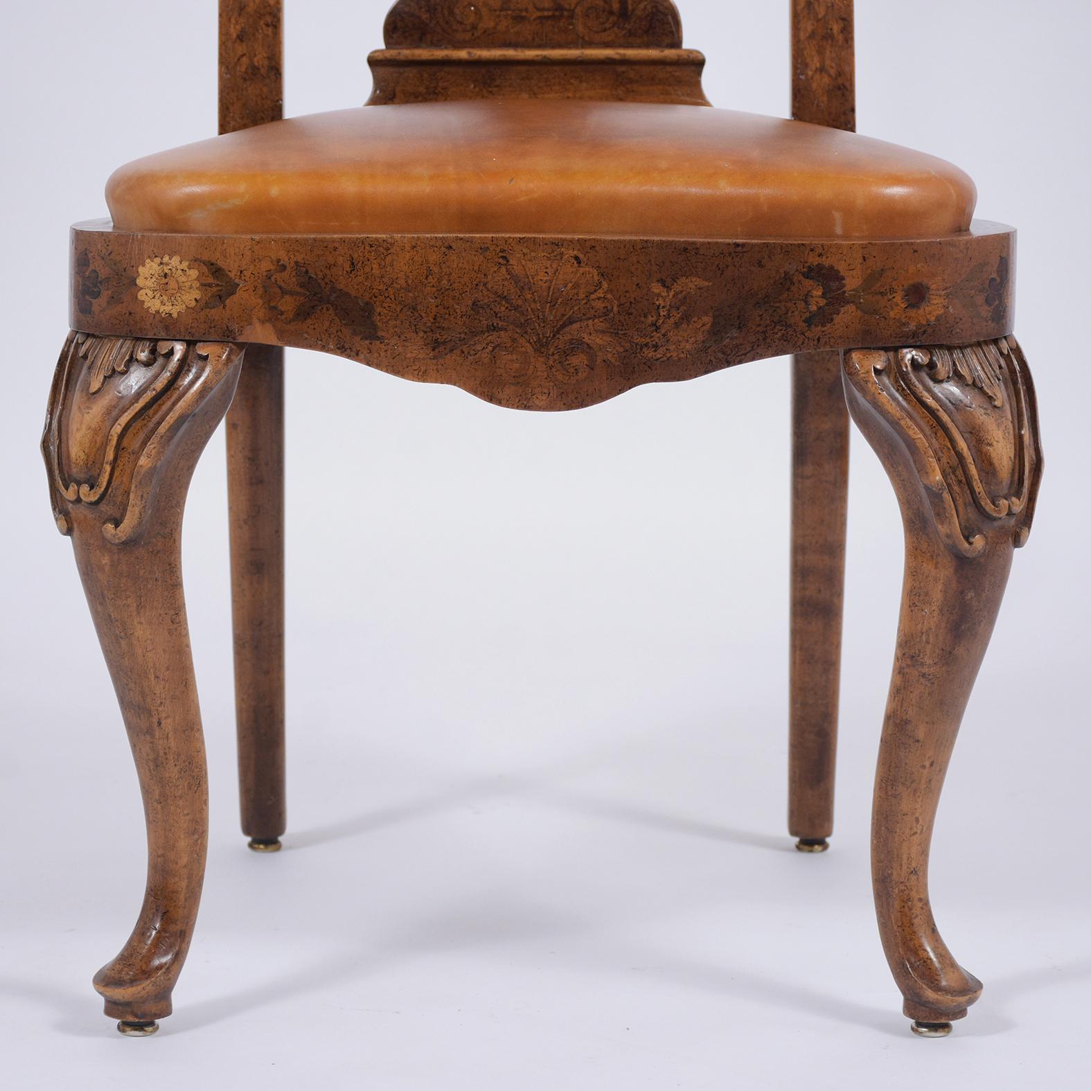 Dutch Antique Marquetry Chair