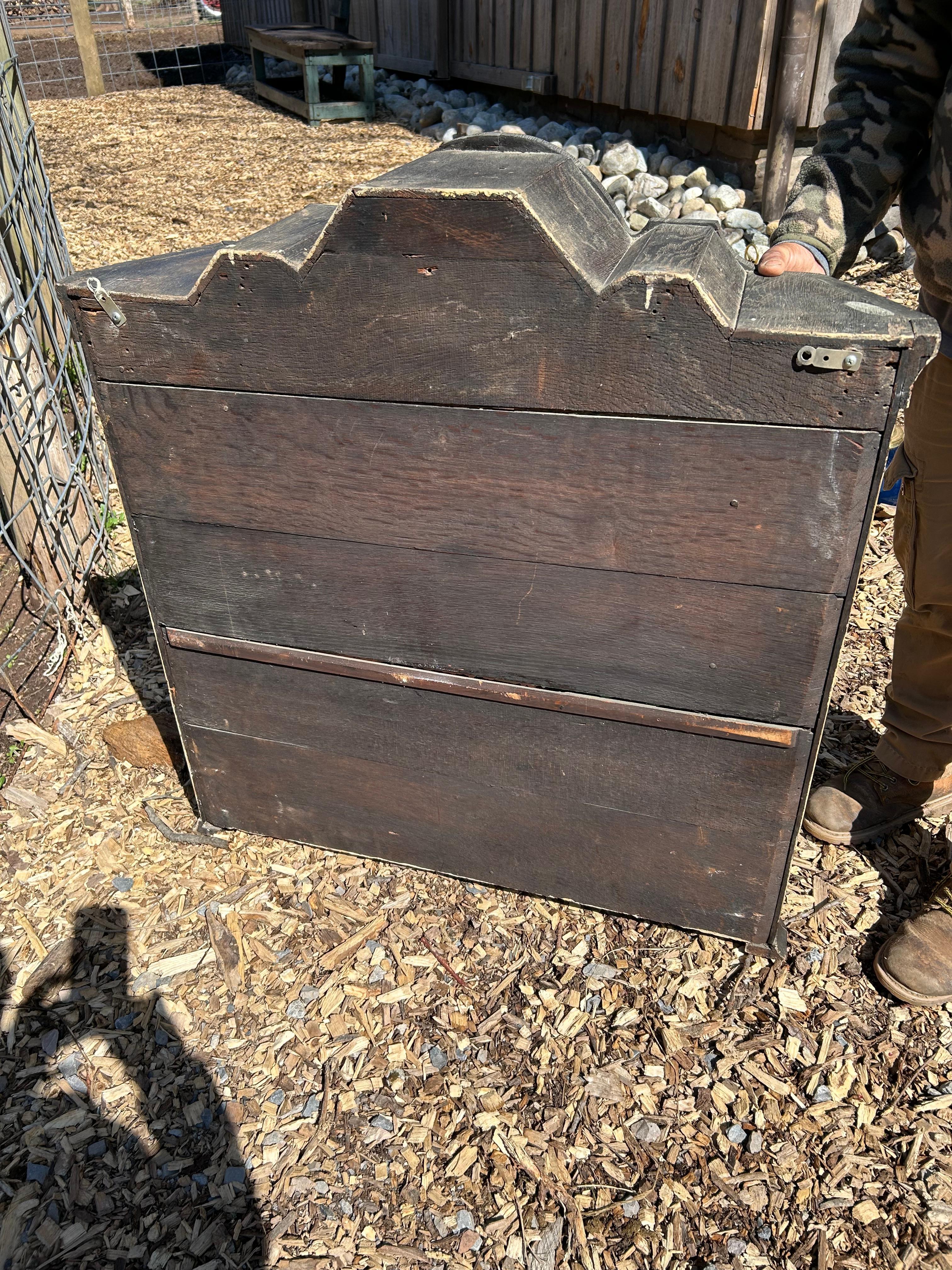 Mahogany Antique Marquetry Curio Wall Cabinet For Sale