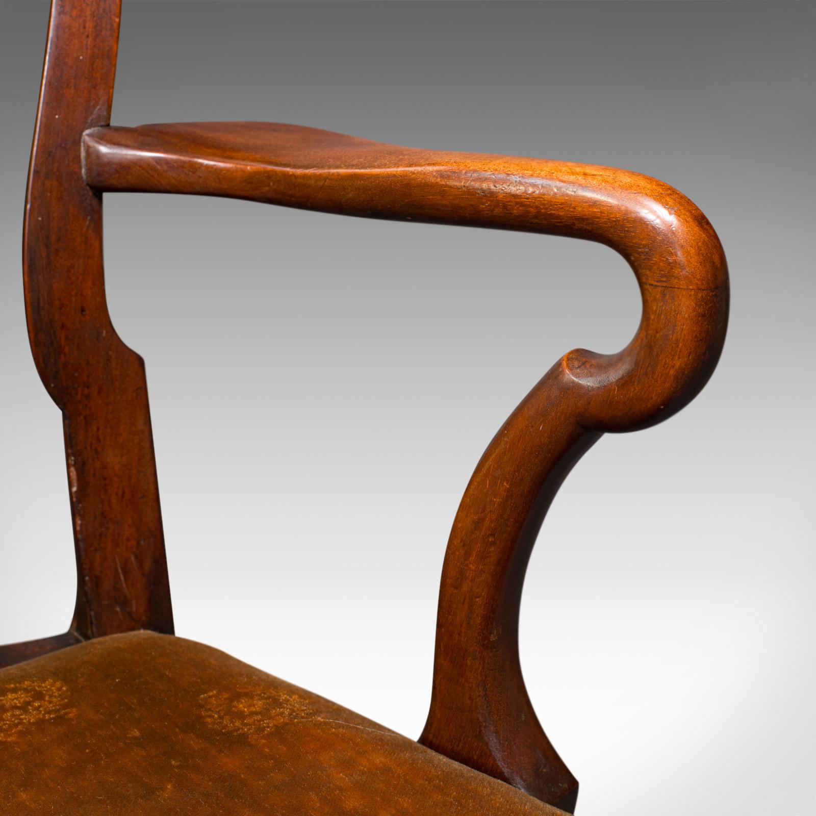 Antique Marquetry Elbow Chair, Dutch, Beech, Fruitwood, Carver, Georgian, C.1800 6