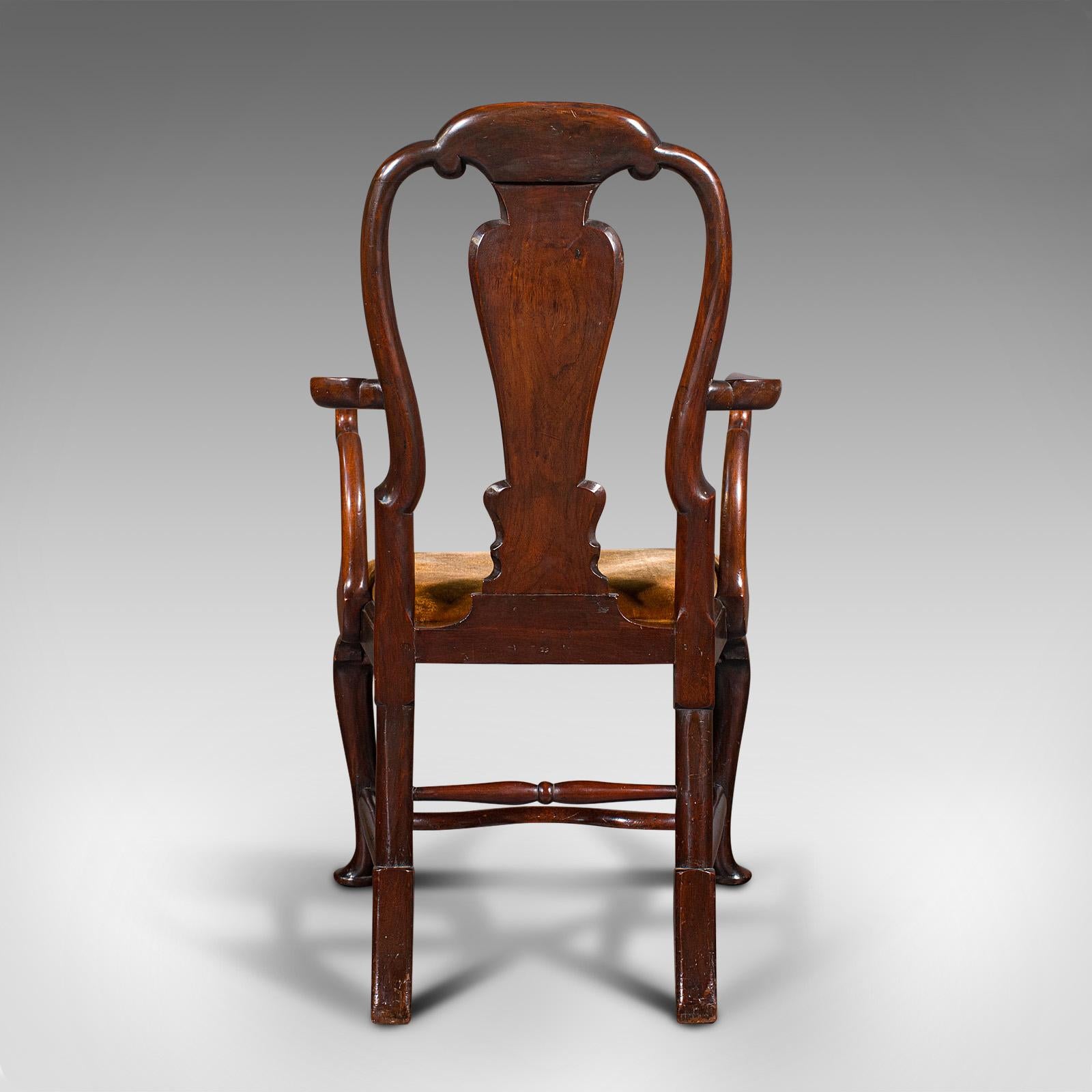 Antique Marquetry Elbow Chair, Dutch, Beech, Fruitwood, Carver, Georgian, C.1800 2