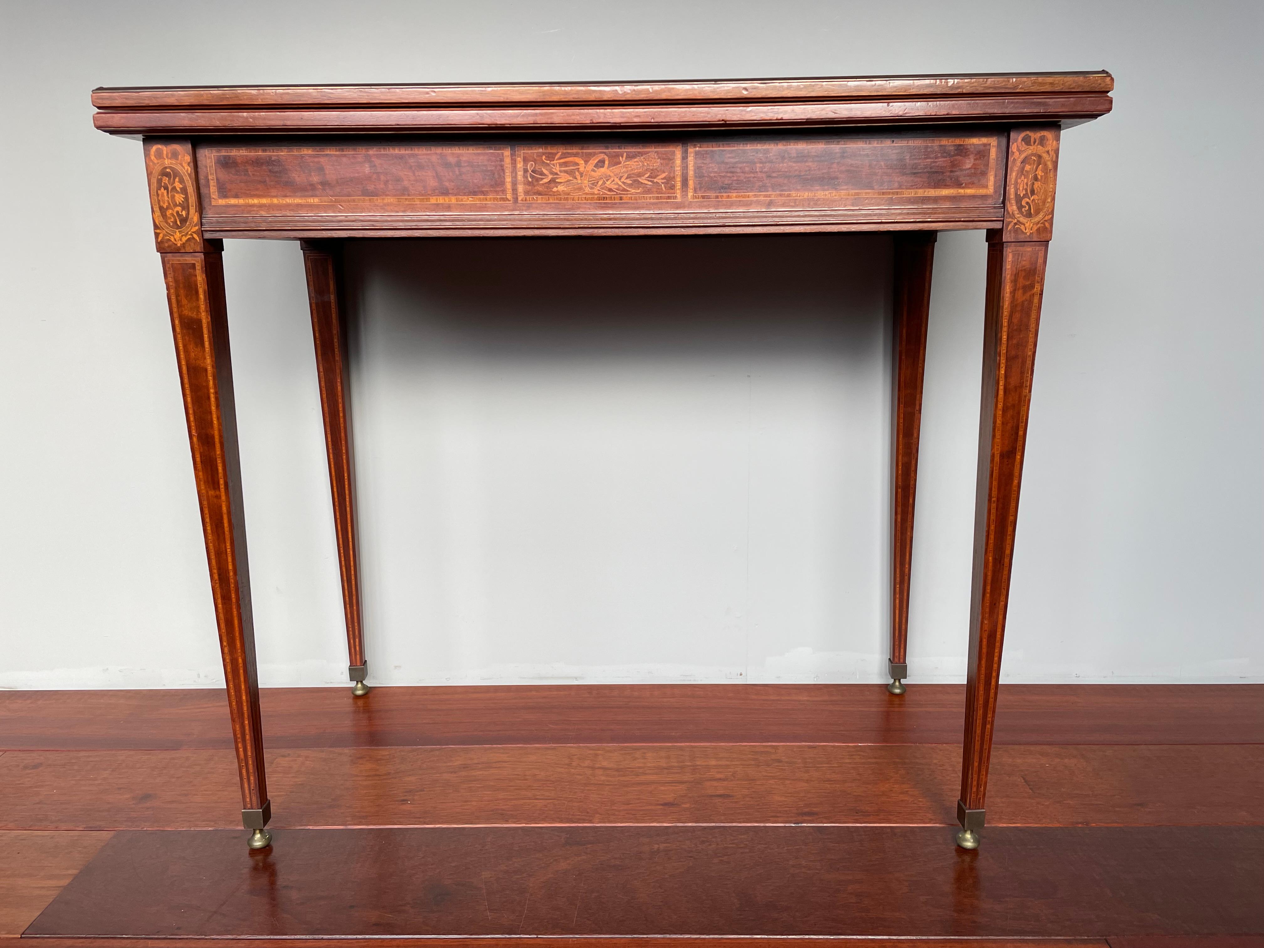 Stylish antique sidetable, also for unforgettable games of poker, bridge etc.

If you are looking for a beautiful antique sidetable to grace your living space then this all handcrafted specimen from 1880-1900 could be flying your way soon. This