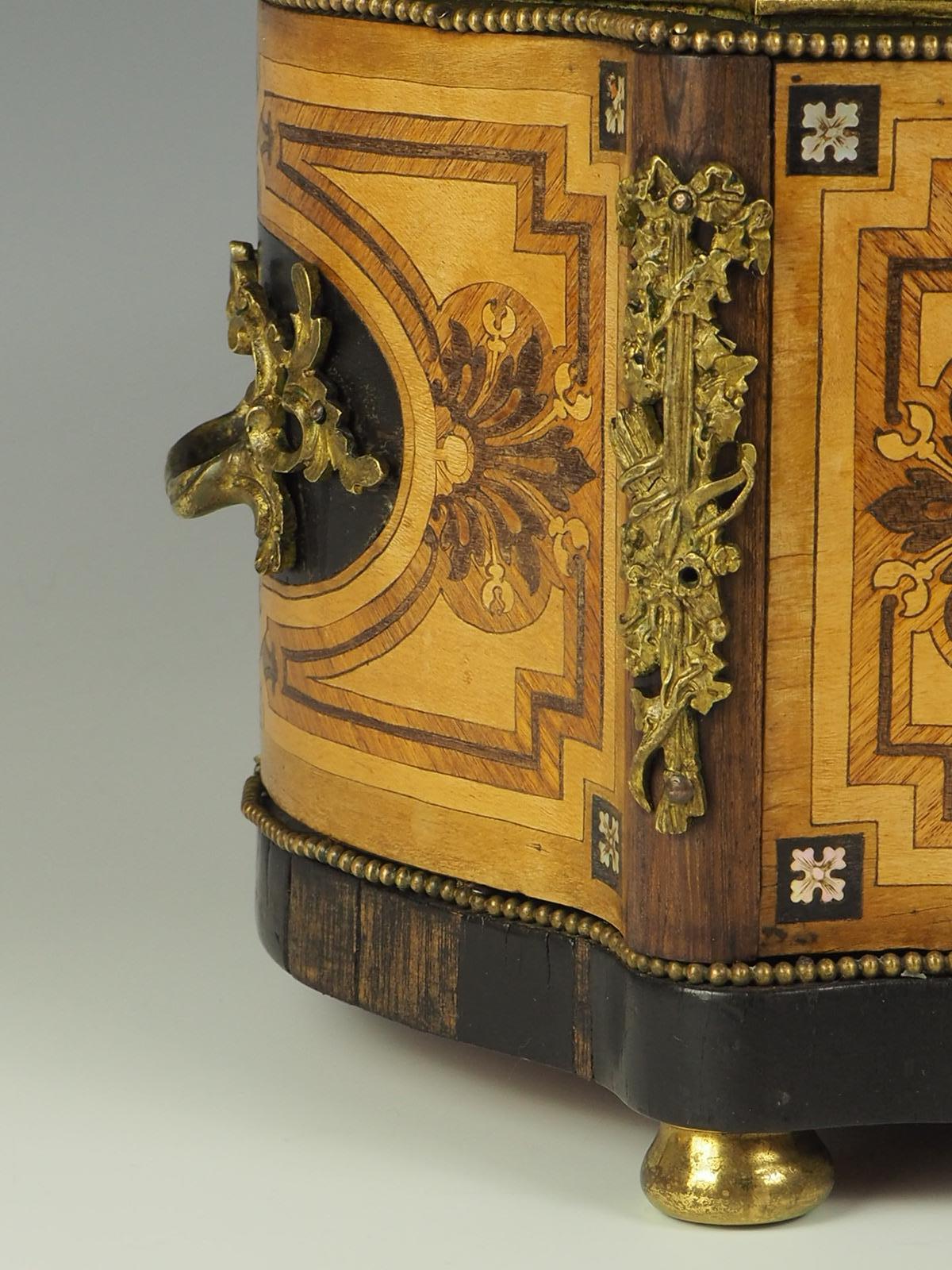 Antique Marquetry Jardiniere 19th Century French 7