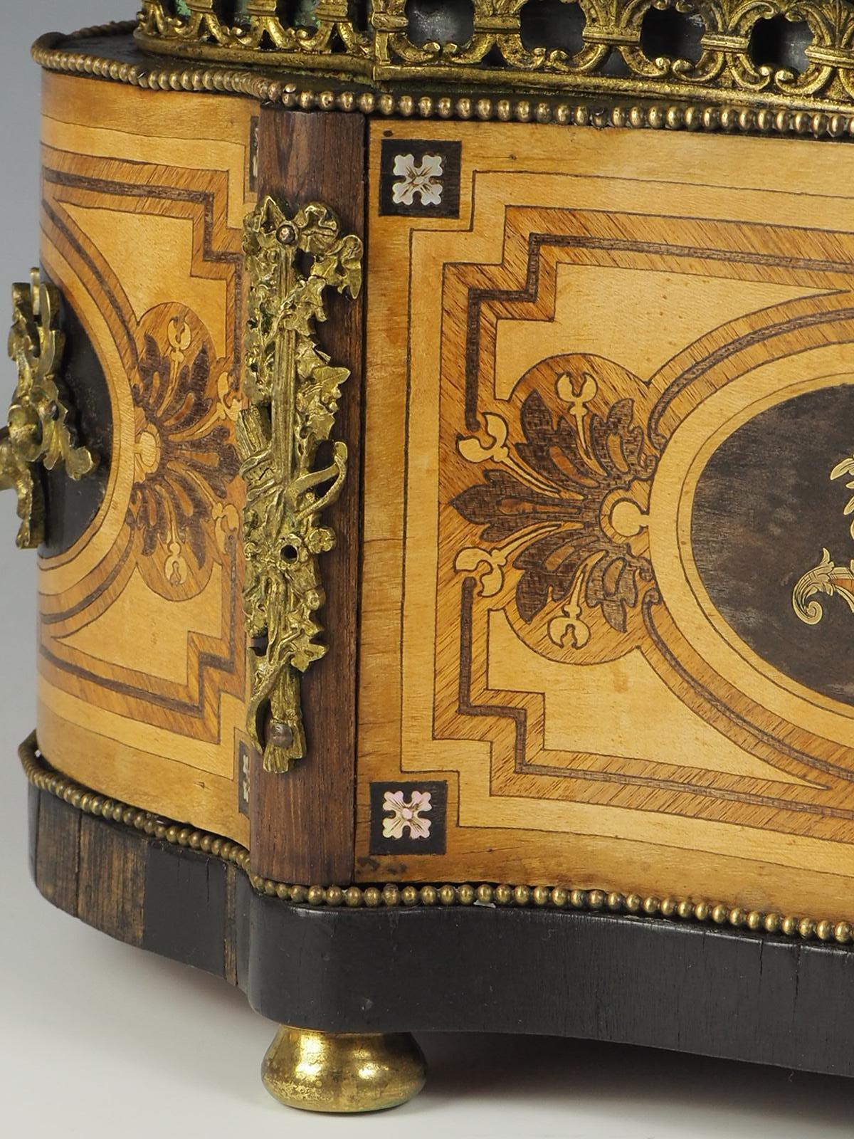 Antique Marquetry Jardiniere 19th Century French For Sale 8
