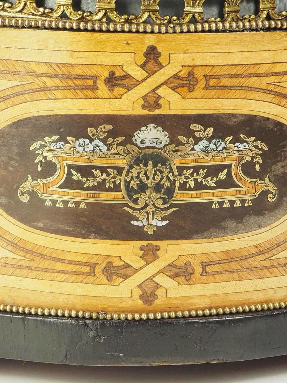 Antique Marquetry Jardiniere 19th Century French For Sale 10