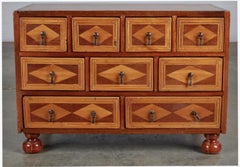 Antique Marquetry Table Top Cabinet