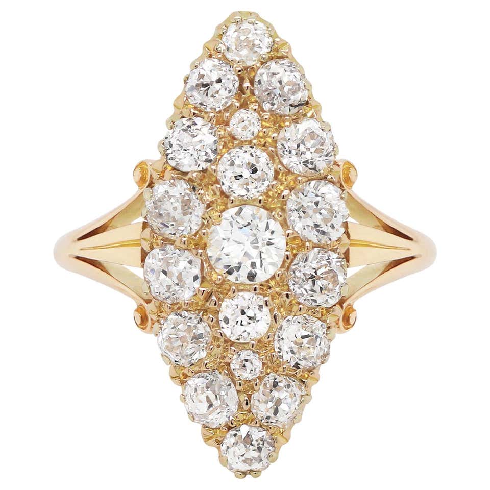 Victorian Cluster Rings - 390 For Sale at 1stDibs | victorian cluster ...