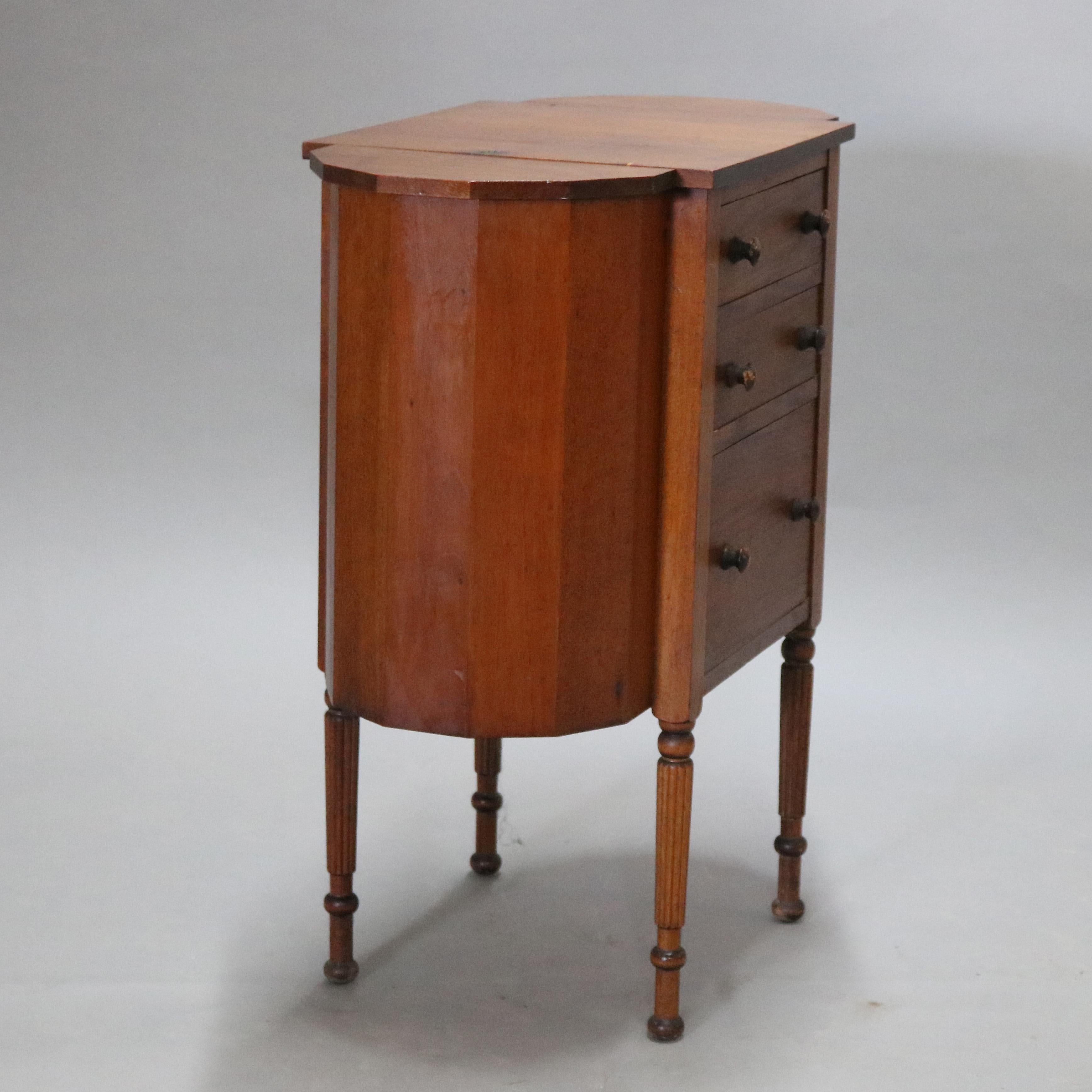 antique martha washington sewing cabinet