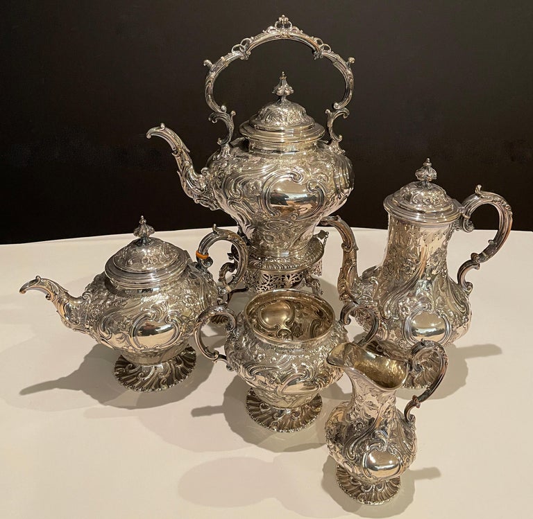Antique Martin, Hall and Co. English Silver Plate Tea Set For Sale at ...