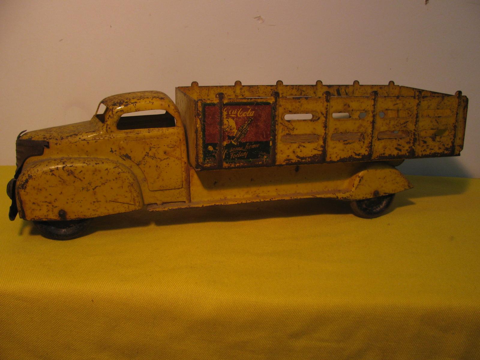 Antiker Marx-Coca-Cola-Wagen aus gepresstem Stahl aus der Mitte des Jahrhunderts:: um 1949 (amerikanisch)