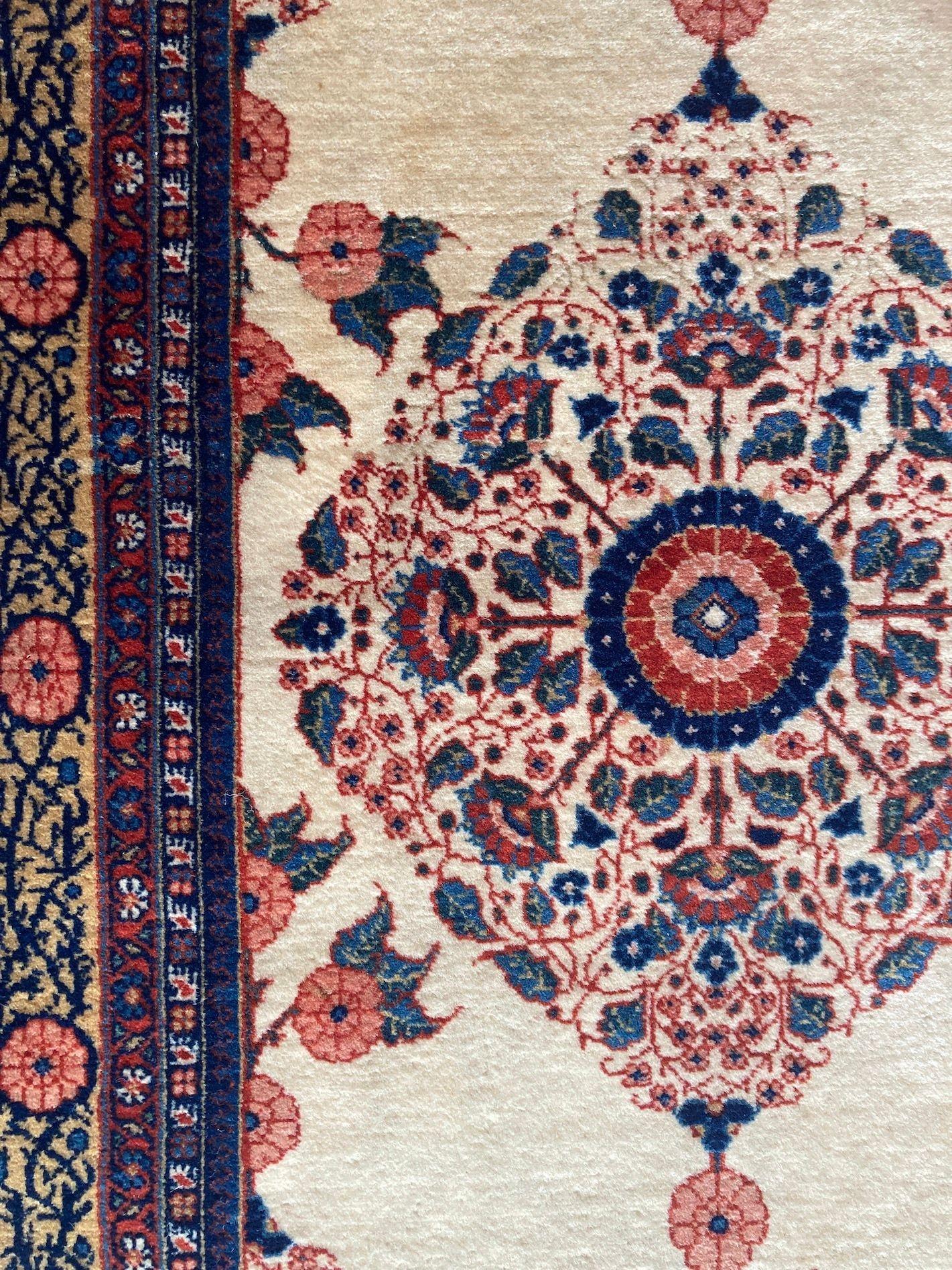 Tappeto antico Mashad 1,34m X 0,79m in vendita 5