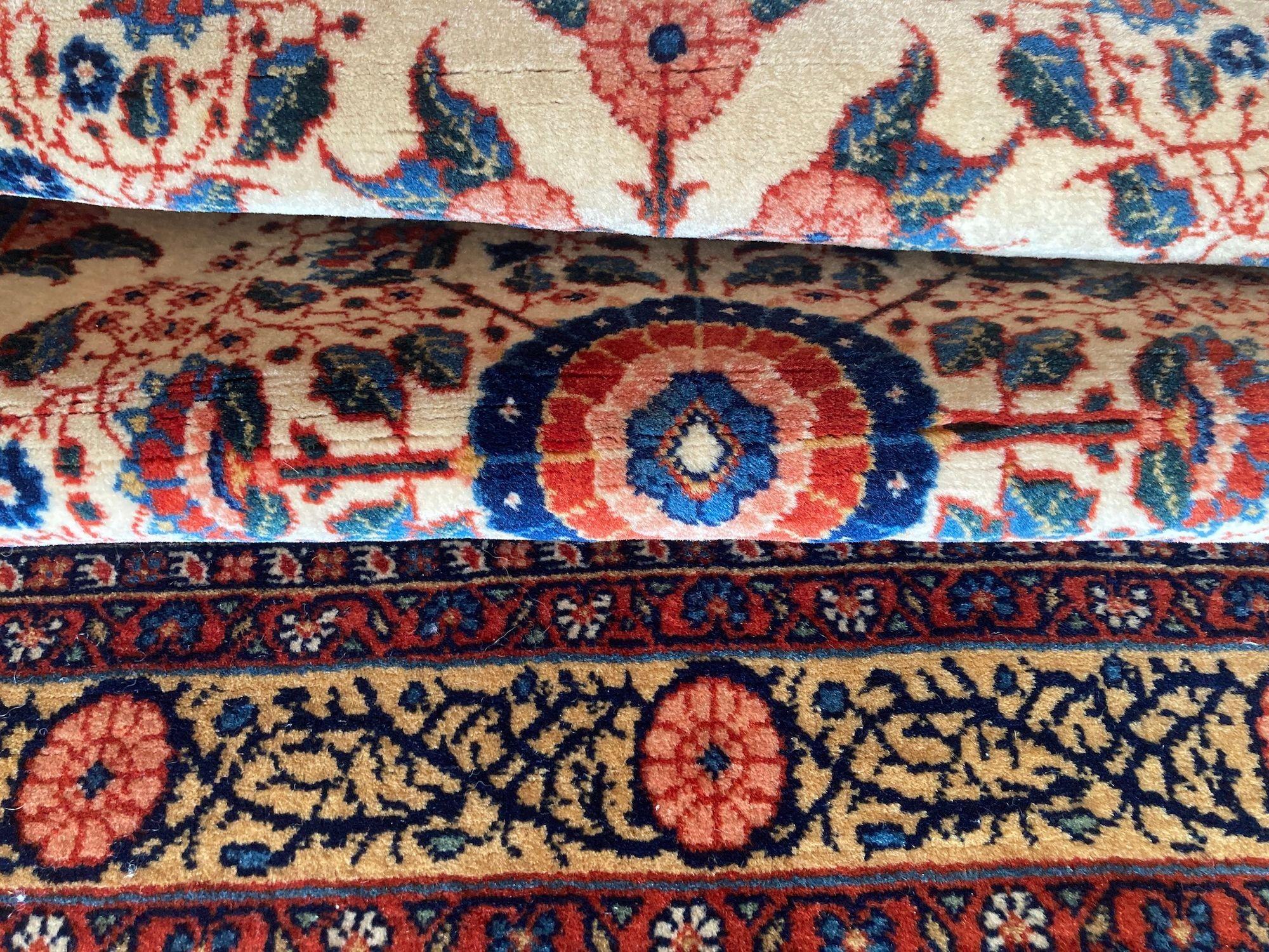 Tappeto antico Mashad 1,34m X 0,79m in vendita 6