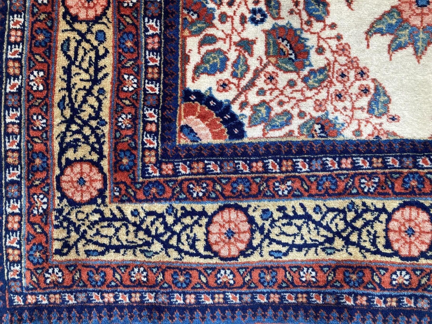 Lana Tappeto antico Mashad 1,34m X 0,79m in vendita